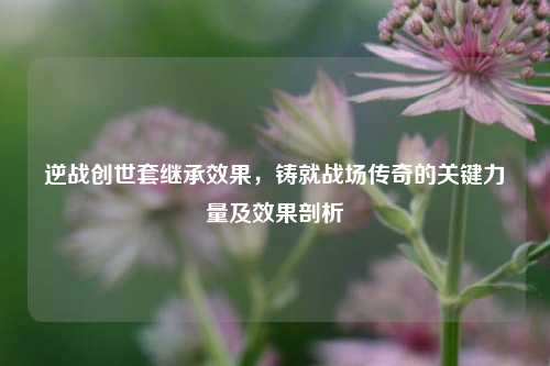 逆战创世套继承效果,铸就战场传奇的关键力量及效果剖析